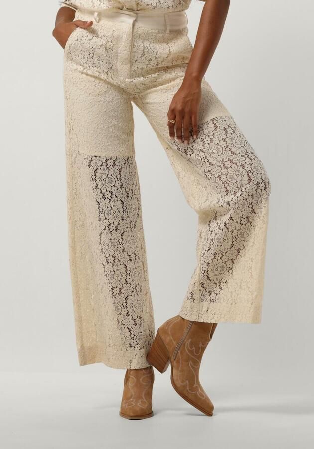 Lollys Laundry Wijde Ecru Broek Sheilall Stijl Beige Dames - Foto 3