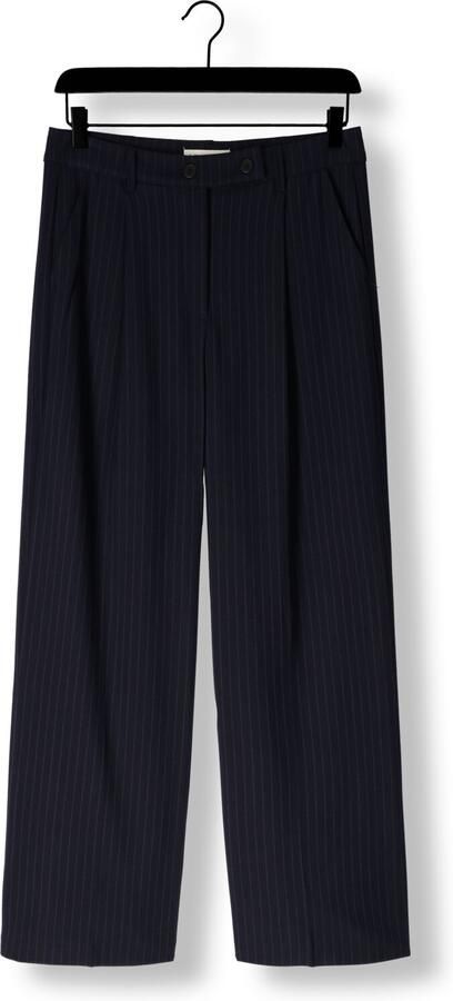 Lollys Laundry Navy Gestreepte Elegante Polyester Broek Blue Dames - Foto 1