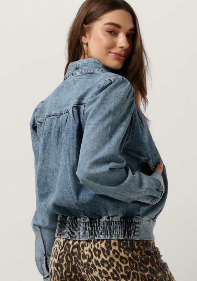 Lollys Laundry Denimblauwe Jas met Lange Mouwen en Knoopsluiting Blue Dames - Foto 2