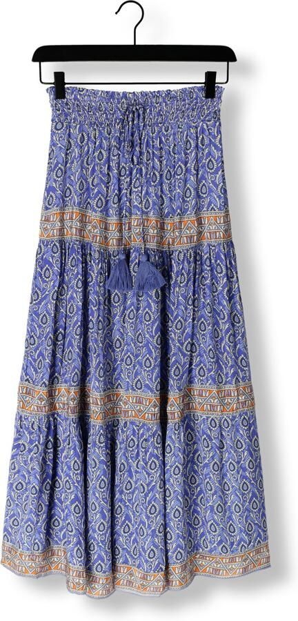 Lollys Laundry Soepelvallende maxi-rok met print Diamond blauw - Foto 3