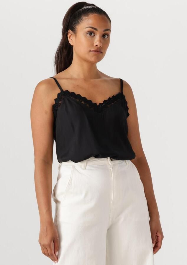 Lollys Laundry Feminien kanten top met verstelbare bandjes Black Dames - Foto 4