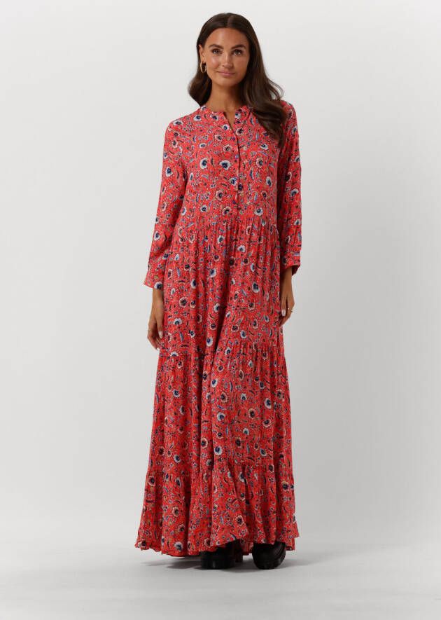 Lollys Laundry Maxi-jurk met bloemenprint Nee rood