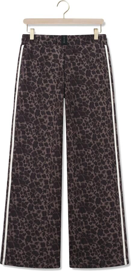 LOOXS 10sixteen relaxed fit gestreepte sweatpant met panterprint antraciet - Foto 2