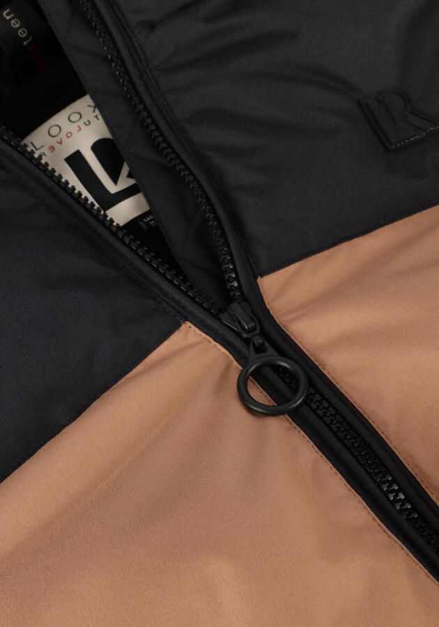 LOOXS 10sixteen gewatteerde jas beige zwart Meisjes Polyester Capuchon 128