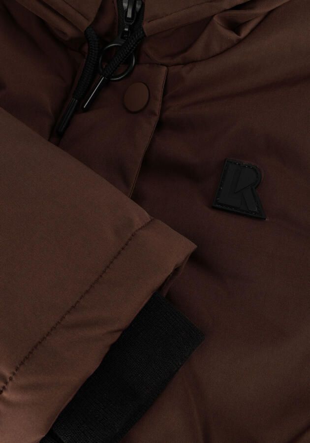LOOXS 10sixteen gewatteerde winterjas hazelnootbruin Meisjes Polyester Capuchon 140