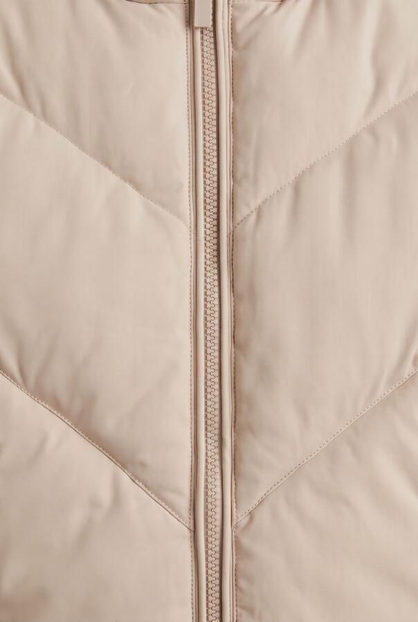 LOOXS 10sixteen gestreepte quilted winterjas ecru - Foto 3