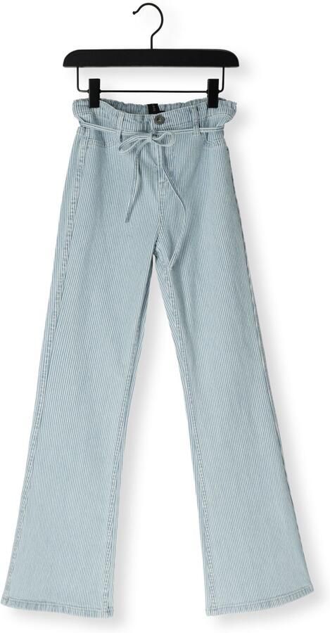 LOOXS 10sixteen gestreepte flared jeans light blue denim