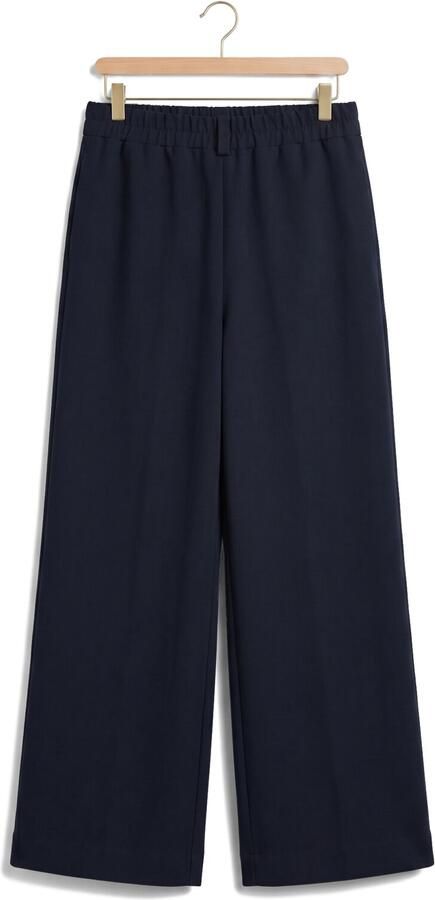 LOOXS 10sixteen wide leg pantalon met plooien donkerblauw
