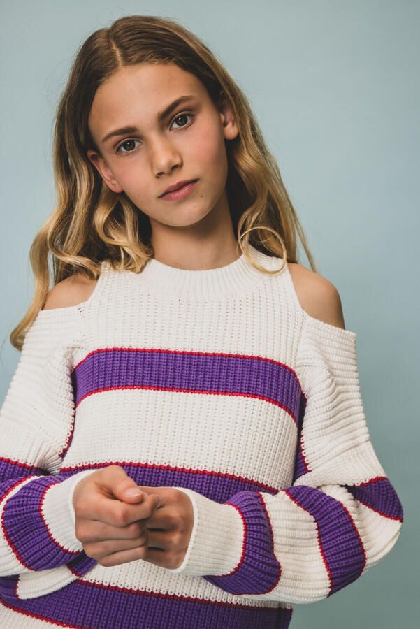 LOOXS 10sixteen Meisjes Truien & Vesten 2501-5303 Ecru - Foto 2