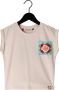 LOOXS Meisjes Tops & T-shirts T-shirt With Crochet Patch Ecru - Thumbnail 1