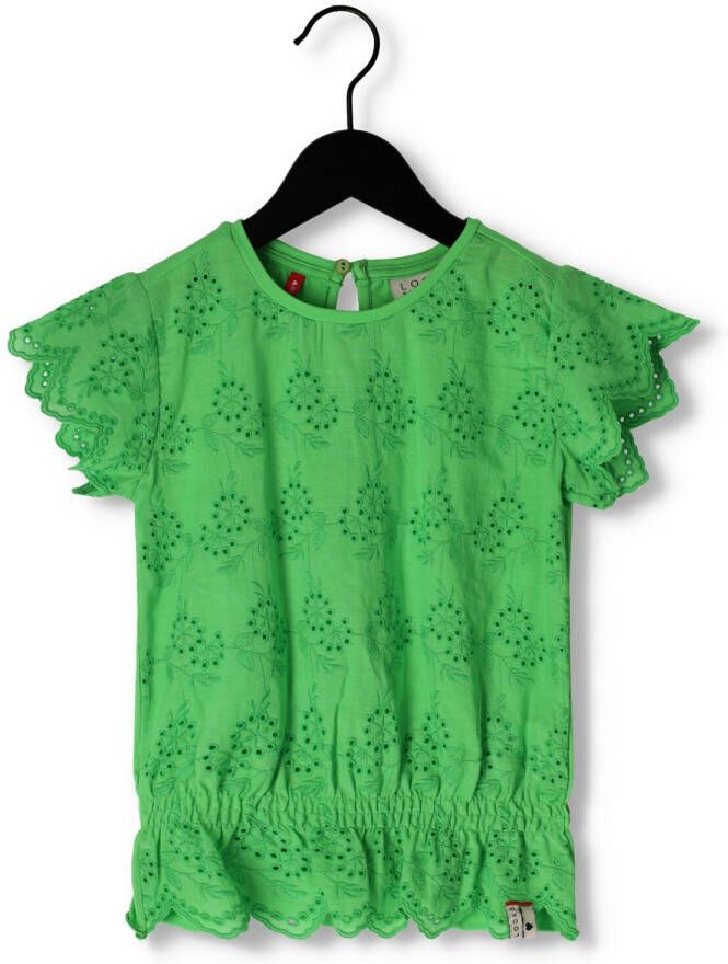 LOOXS Meisjes Tops & T-shirts Broiderie Top Groen