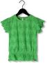 LOOXS Meisjes Tops & T-shirts Broiderie Top Groen - Thumbnail 1