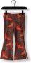 LOOXS little flared broek met all over print donkerrood Meisjes Polyester 104 - Thumbnail 1