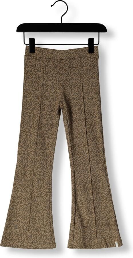LOOXS little flared casual broek met panterprint bruin - Foto 2