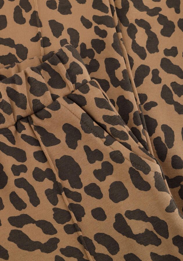 LOOXS little tapered casual broek met panterprint bruin - Foto 2