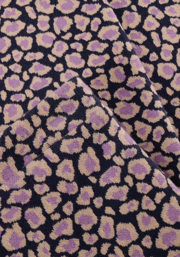 LOOXS little flared broek met panterprint lila - Foto 3