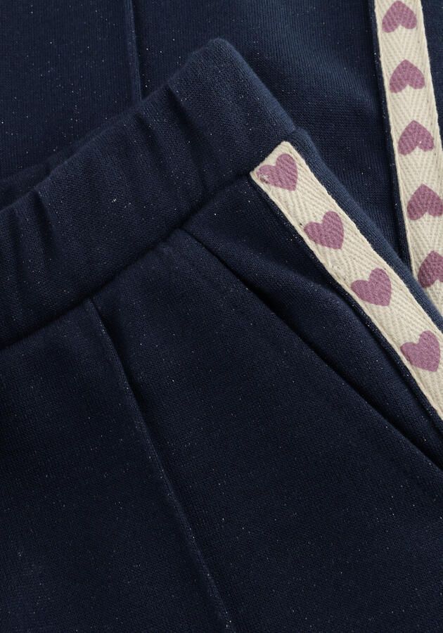 LOOXS little straight joggingbroek met hartjes donkerblauw - Foto 3