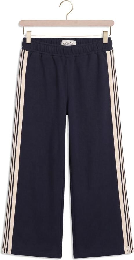 LOOXS little relaxed fit gestreepte joggingbroek donkerblauw
