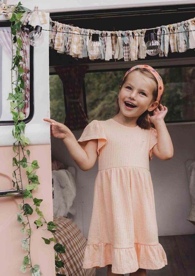 LOOXS Little Meisjes Jurken 2511-7815 Lichtroze