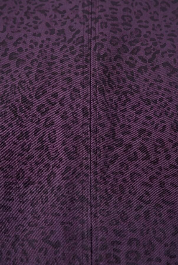 LOOXS little denim korte jurk met panterprint paars - Foto 2