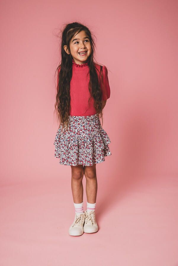 LOOXS Little Meisjes Tops & T-shirts 2501-7418 Koraal - Foto 2