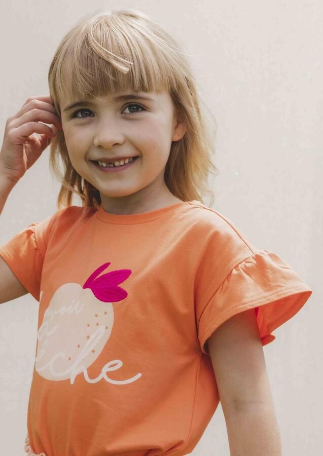 LOOXS Little Meisjes Tops & T-shirts 2511-7421 Oranje - Foto 2