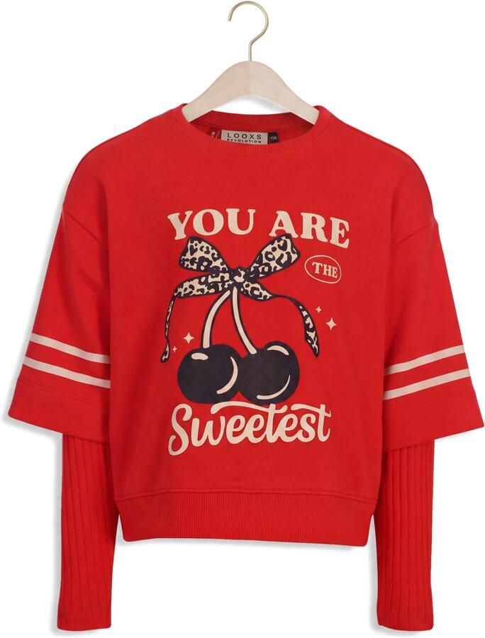 LOOXS LITTLE Meisjes Tops & T-shirts 2632-7480 Rood