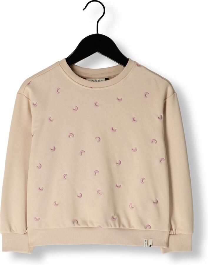 LOOXS little sweater met all over print ecru Meisjes Katoen Ronde hals 128 - Foto 2