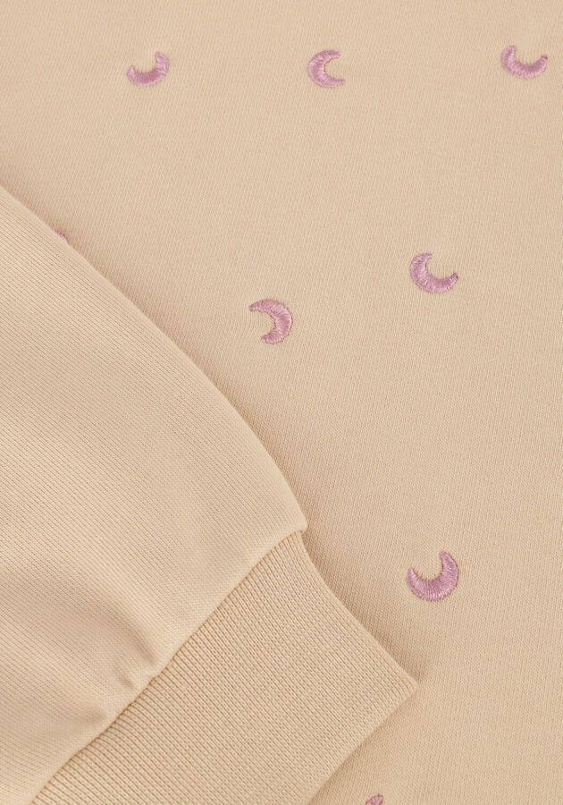 LOOXS little sweater met all over print ecru Meisjes Katoen Ronde hals 128