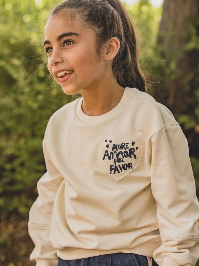 LOOXS LITTLE Meisjes Truien & Vesten 2601-7307 Creme - Foto 3