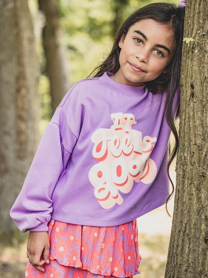 LOOXS LITTLE Meisjes Truien & Vesten 2601-7310 Paars - Foto 3