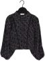 LOOXS 10sixteen blouse met all over print zwart Meisjes Viscose Opstaande kraag 176 - Thumbnail 1