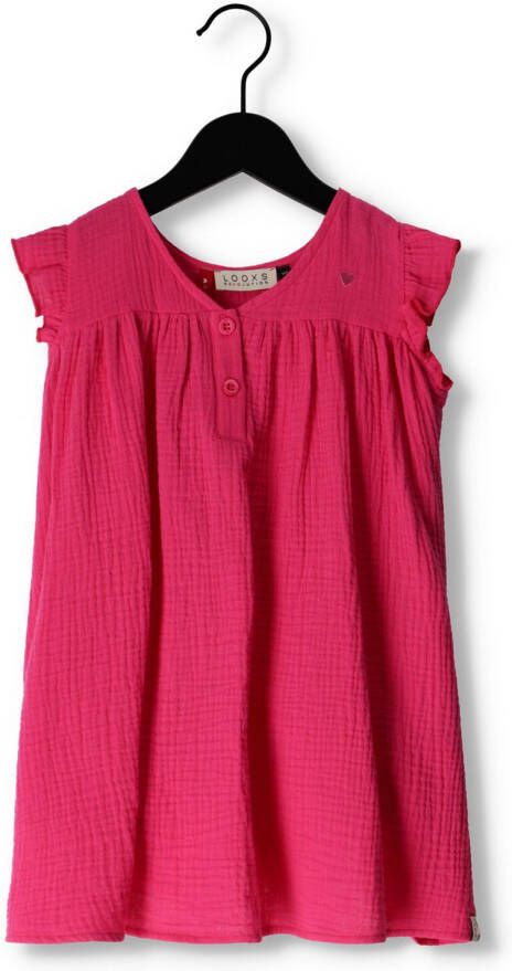 LOOXS Meisjes Jurken Mousseline Dress Roze