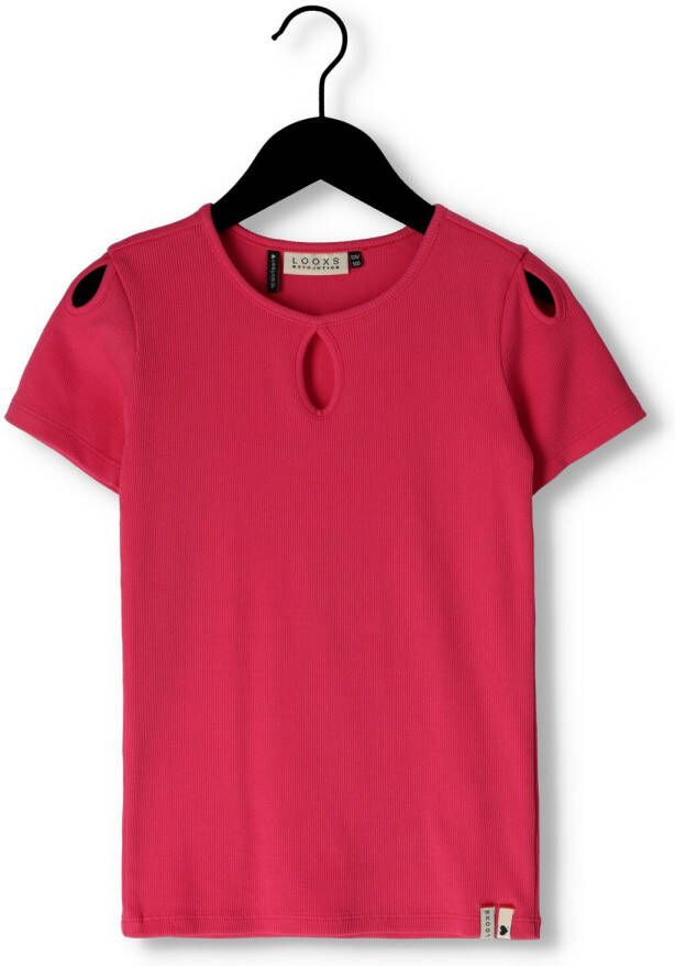 LOOXS Meisjes Tops & T-shirts Rib T-shirt Roze