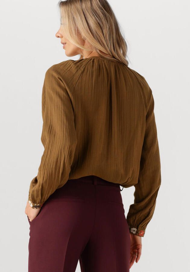 LOUIZON Dames Blouses Chemance Khaki - Foto 2