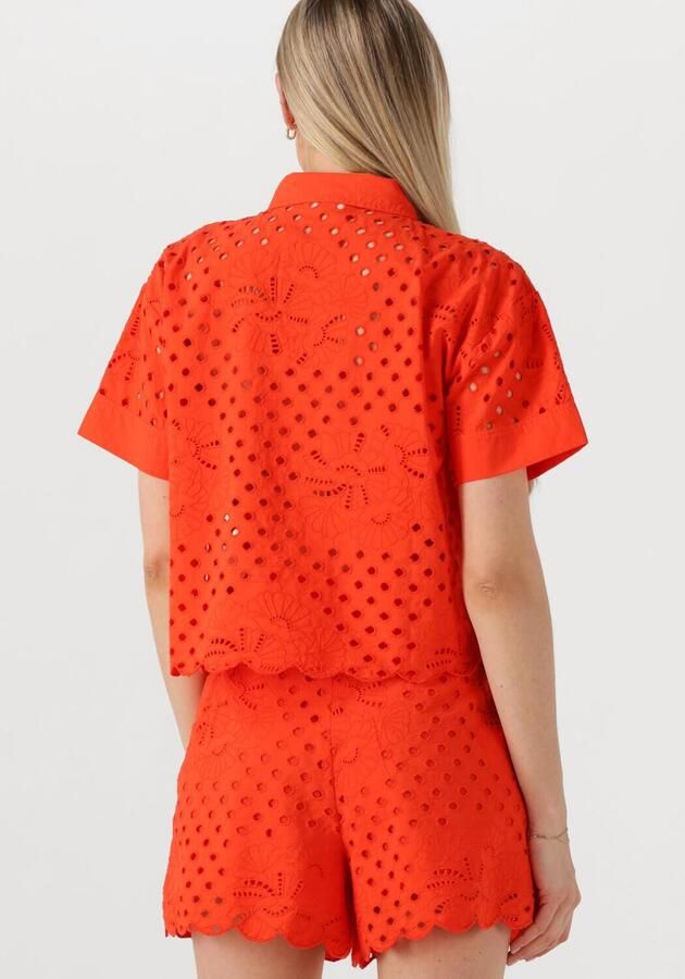 LOUIZON Dames Blouses Ness Oranje - Foto 2