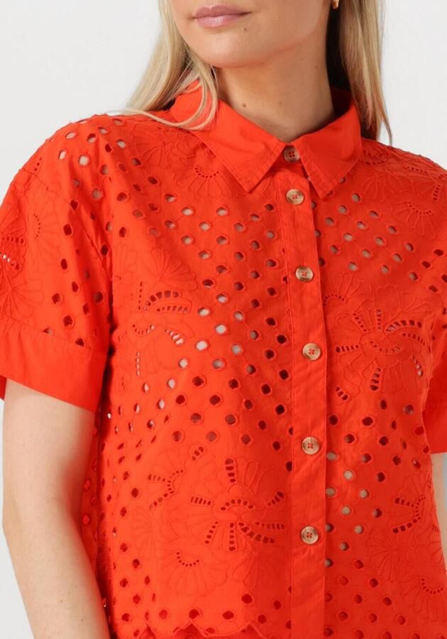 LOUIZON Dames Blouses Ness Oranje - Foto 3