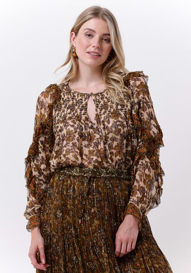 LOUIZON Dames Blouses Ottis Top Brons - Foto 4