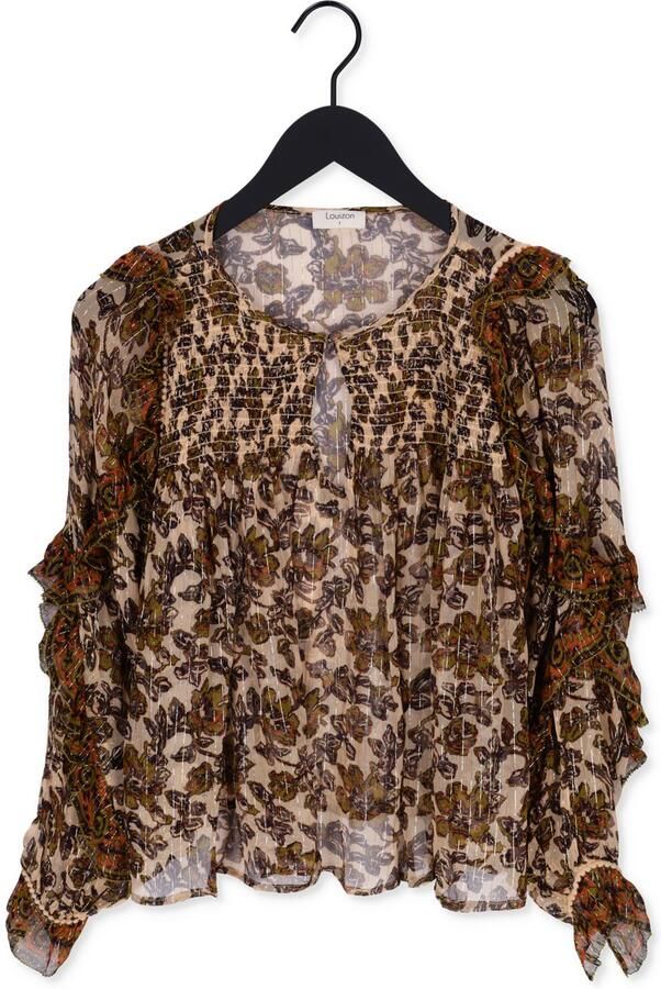 LOUIZON Dames Blouses Ottis Top Brons - Foto 3