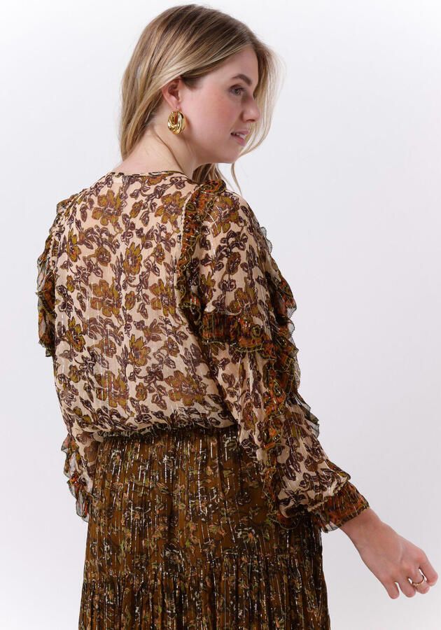 LOUIZON Dames Blouses Ottis Top Brons - Foto 2