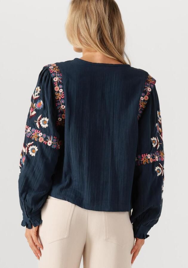 LOUIZON Dames Blouses Ploum Donkerblauw - Foto 2