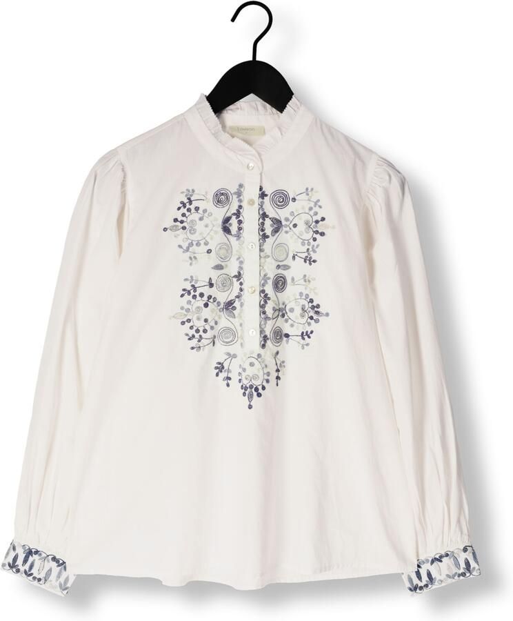 LOUIZON Dames Blouses Swirling Wit