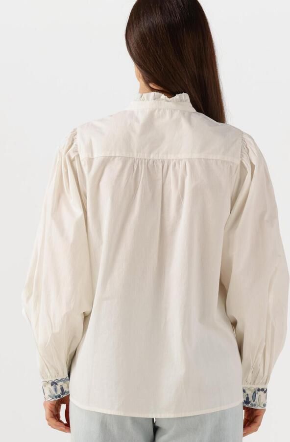 LOUIZON Dames Blouses Swirling Wit - Foto 3