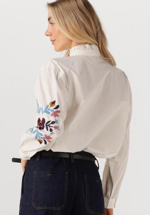 LOUIZON Dames Blouses Yacouba Gebroken Wit - Foto 2