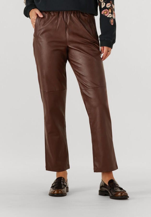 LOUIZON Dames Broeken Makana Bruin - Foto 4