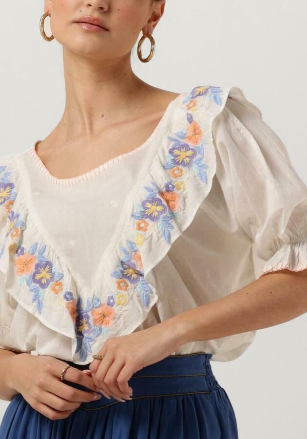 LOUIZON Dames Tops & T-shirts Biba Wit - Foto 3