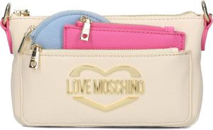 Love Moschino Hobo bags Multi Pockets in crème