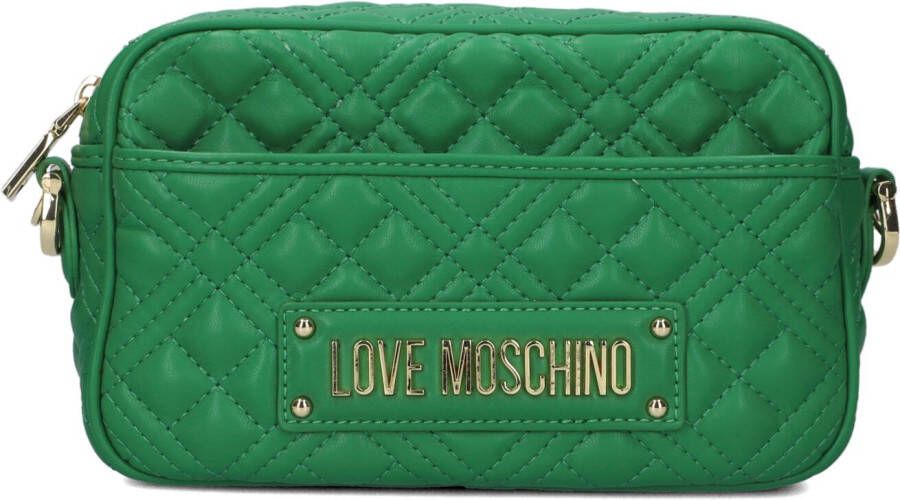 Love Moschino Hoogwaardige Eco Leren Cross Body Tas Groen Dames