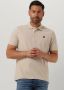 LYLE & SCOTT Heren Polo's & T-shirts Crest Tipped Polo Shirt Beige - Thumbnail 1