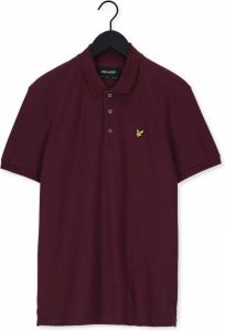 Lyle & Scott Bordeaux Polo Plain Polo Shirt